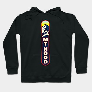 Snowboarding Mount Hood Oregon Snowboard Hoodie